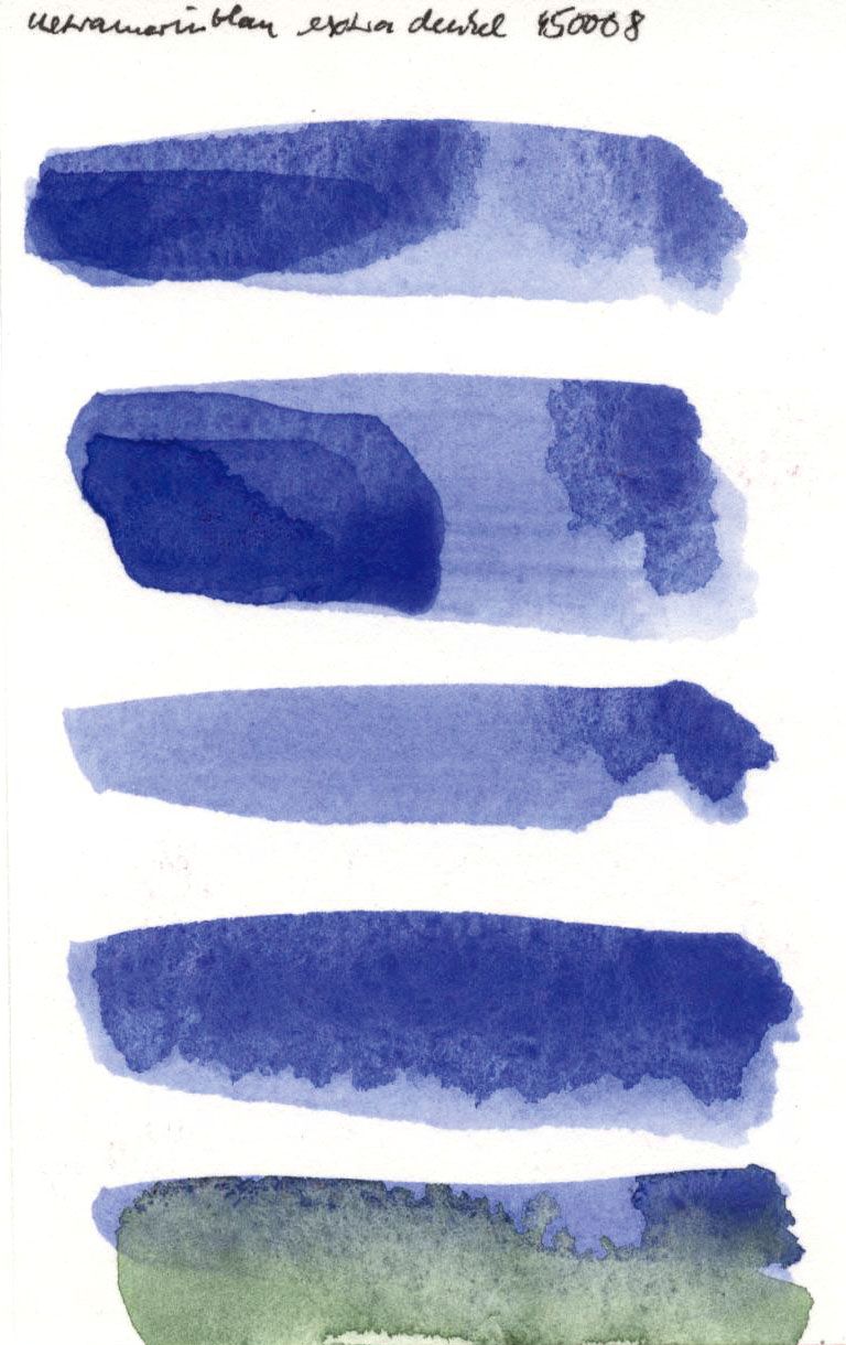 Kremer akvarel - ultramarínově modrý, velmi tmavý (plast, 3 x 1,8 x 1 cm)